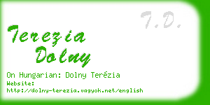 terezia dolny business card